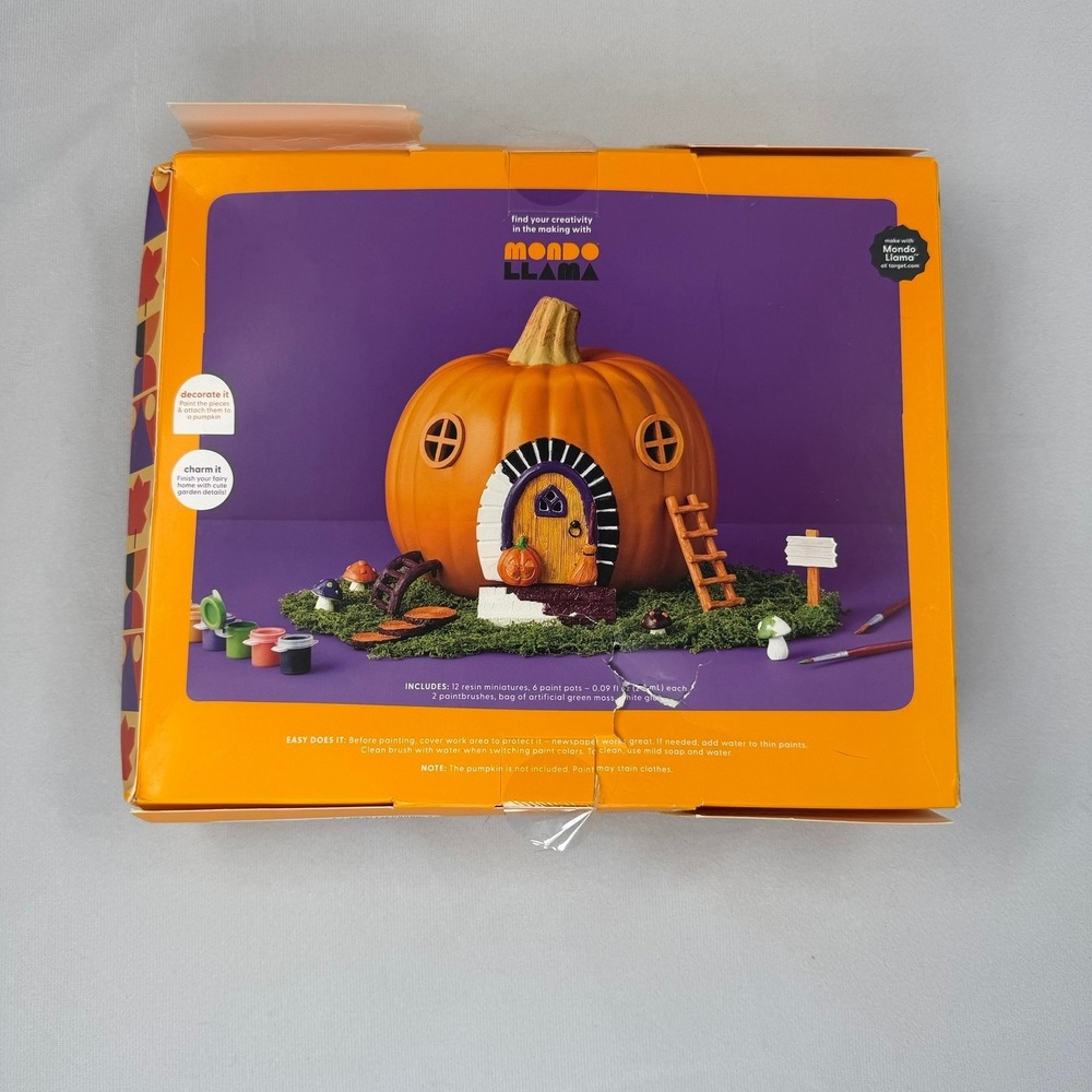 Mondo Llama Paint Your Own Enchanted Pumpkin Home Kit Resin Miniatures 21pc Set - Picture 5 of 6